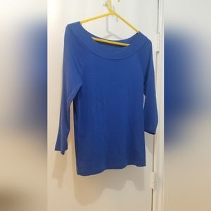Jones NY Sport royal blue knit top